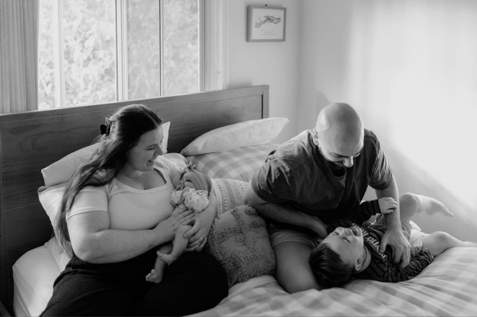 James Topalov at home with his family